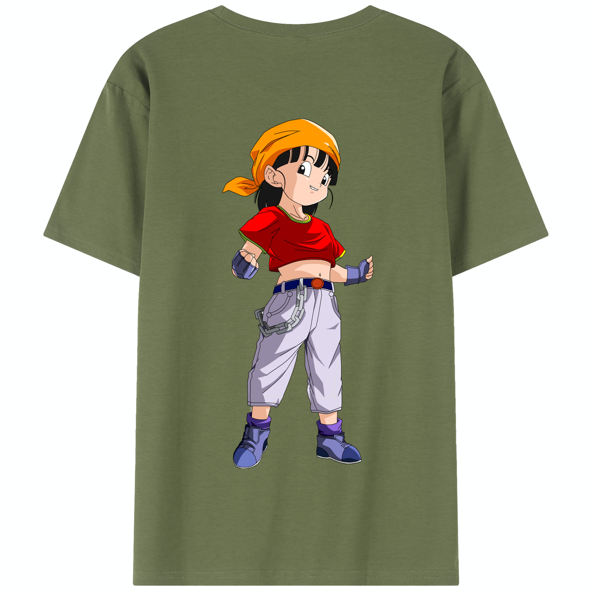 （画像用） ドラゴンボール パン DRAGON BALL Pan 綿100％半袖Tシャツ（背面プリント）